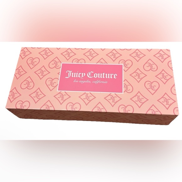 Juicy Couture Taupe Dark Brown Mini Wristlet Purse Set Logo Crossbody - Picture 7 of 7